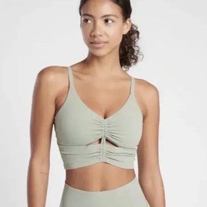 Athleta Cinch Longline Bra Top - Size Small - Sage
